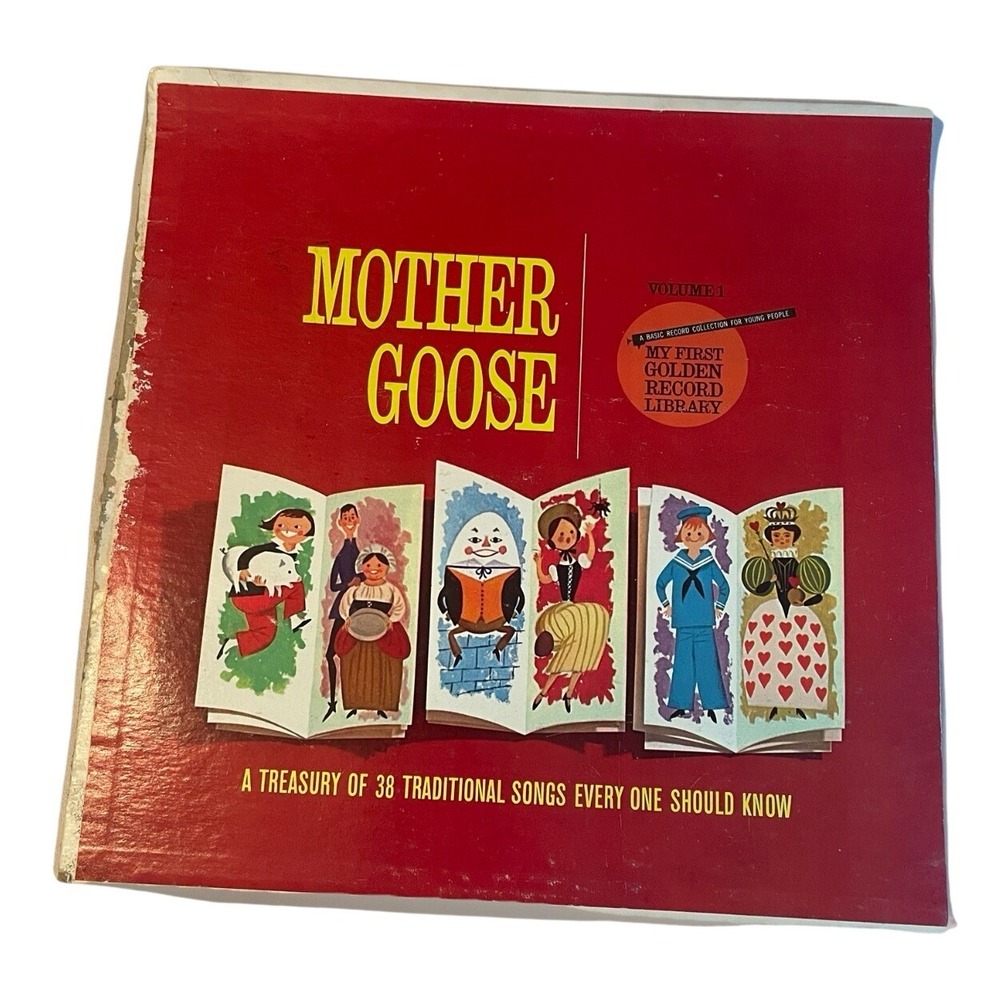 Golden Records Mother Goose Vinyl LP Kids Nursery Rhymes 1962 Vintage Volume 1